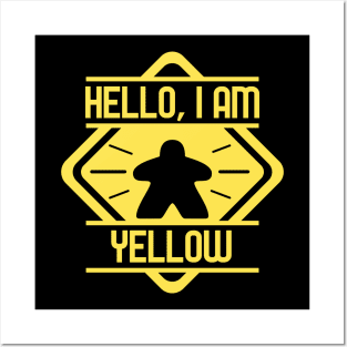 Hello I am Yellow Board Games Addict Posters and Art